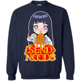 Hinata Send Noods Crewneck Sweater - Teem Meme