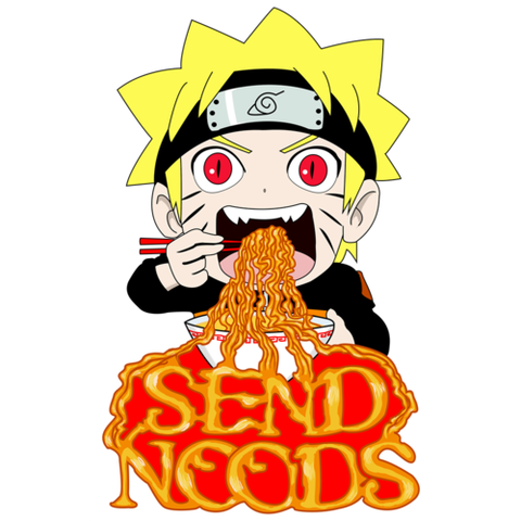 Naruto Send Noods Large Die Cut Sticker - Teem Meme
