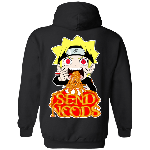 Naruto Send Noods Pullover Hoodie *BACK PRINT ONLY* - Teem Meme