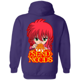 Kurama Send Noods Pullover Hoodie *BACK PRINT ONLY* - Teem Meme
