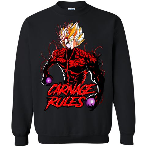 Vegeta's Carnage Crewneck Sweater - Teem Meme
