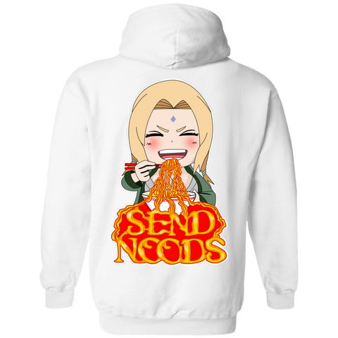 Tsunade Send Noods Pullover Hoodie *BACK PRINT ONLY* - Teem Meme